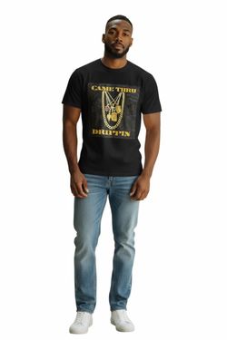 Streetz Iz Watchin Came Thru Drippin Men’s Black T-Shirt Size XL