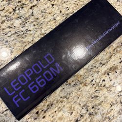 Leopold FC660M Mechanical Keyboard with a aluminum case Brand New