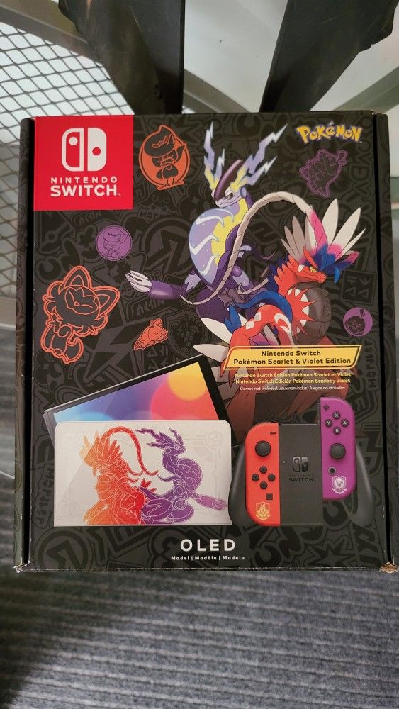 Nintendo Switch Oled Pokemon Scarlet Edition Bundle