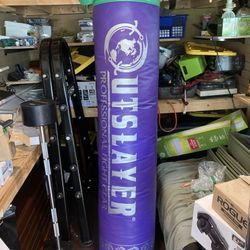 Outslayer Muay Thai Kickboxing Punching Bag - Excellent Condition - Retails For $450