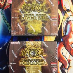 Yugioh Collection, Bonanza Booster Box And Quarter Century Stampede 