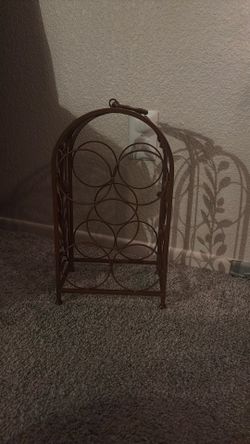 Gorgeous Brown Tin Wine Holder