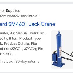 WESTWARD Crane Jack: Crane Jack, 8 ton