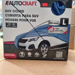 Autocraft SUV Cover Grey Size U3 Fits up to 19 ft. 1 in. L, 3 Layer Water Resistant Scratchproof