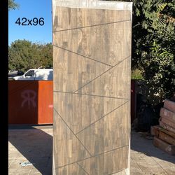 Brown Stain Interior Door 42x96