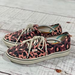 VANS  ComfyCush Mens Size 7  Women8.5 Burgundy Canvas Low Top Shoes Sneakers