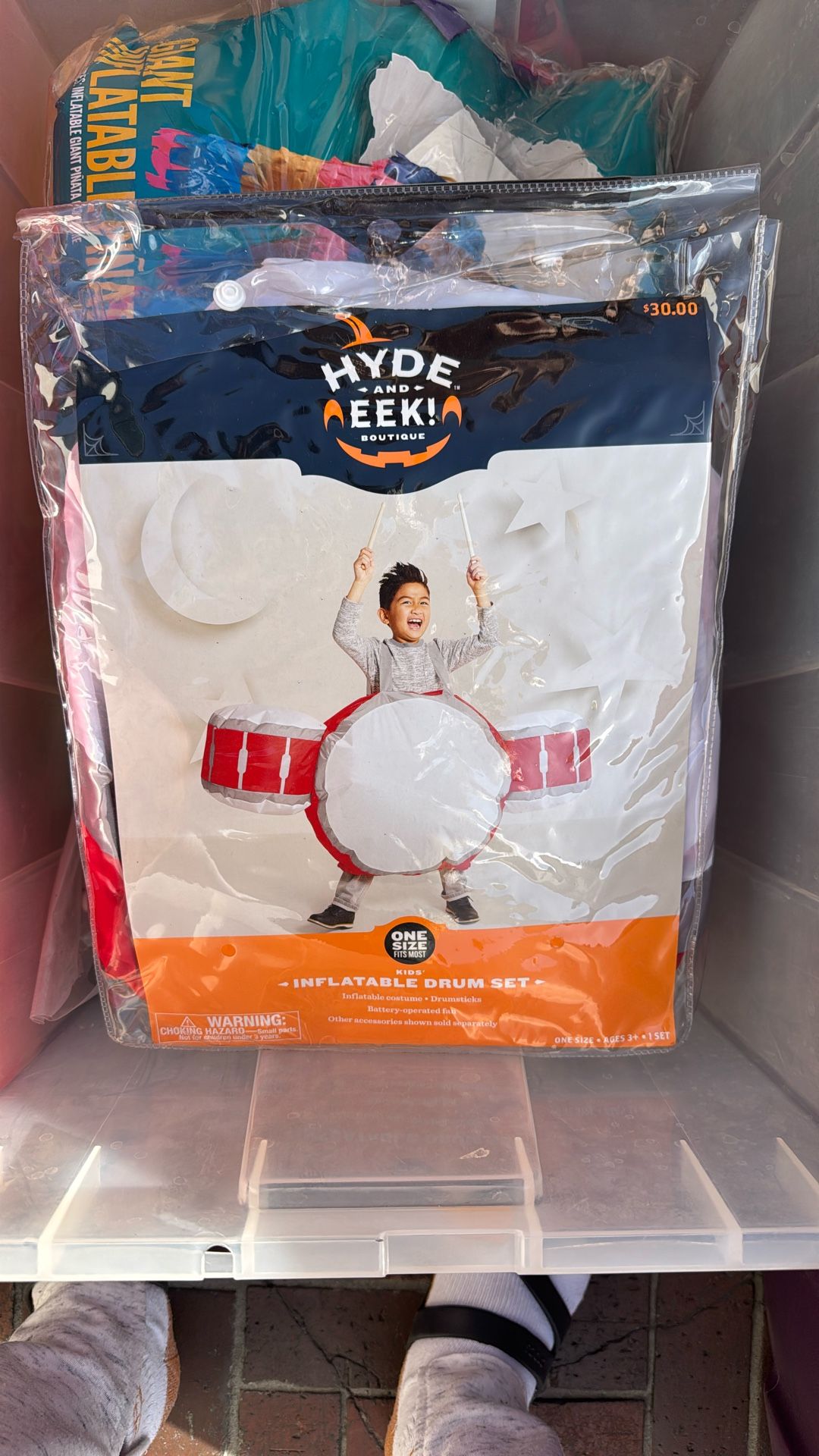 Halloween Kids Inflatable Drum Set Costume
