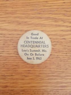 Vintage Lee's Summit Centennial Wooden Nickel 1(contact info removed), Set of 11