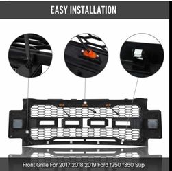 Front Grill for Ford f250 Sup 2017 2018 2019