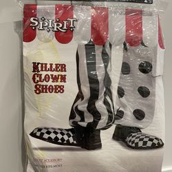 Killer Clown Shoes Halloween Costume Unworn Brand New Horror Scary 