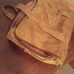 Vintage Leather Messenger Bag 