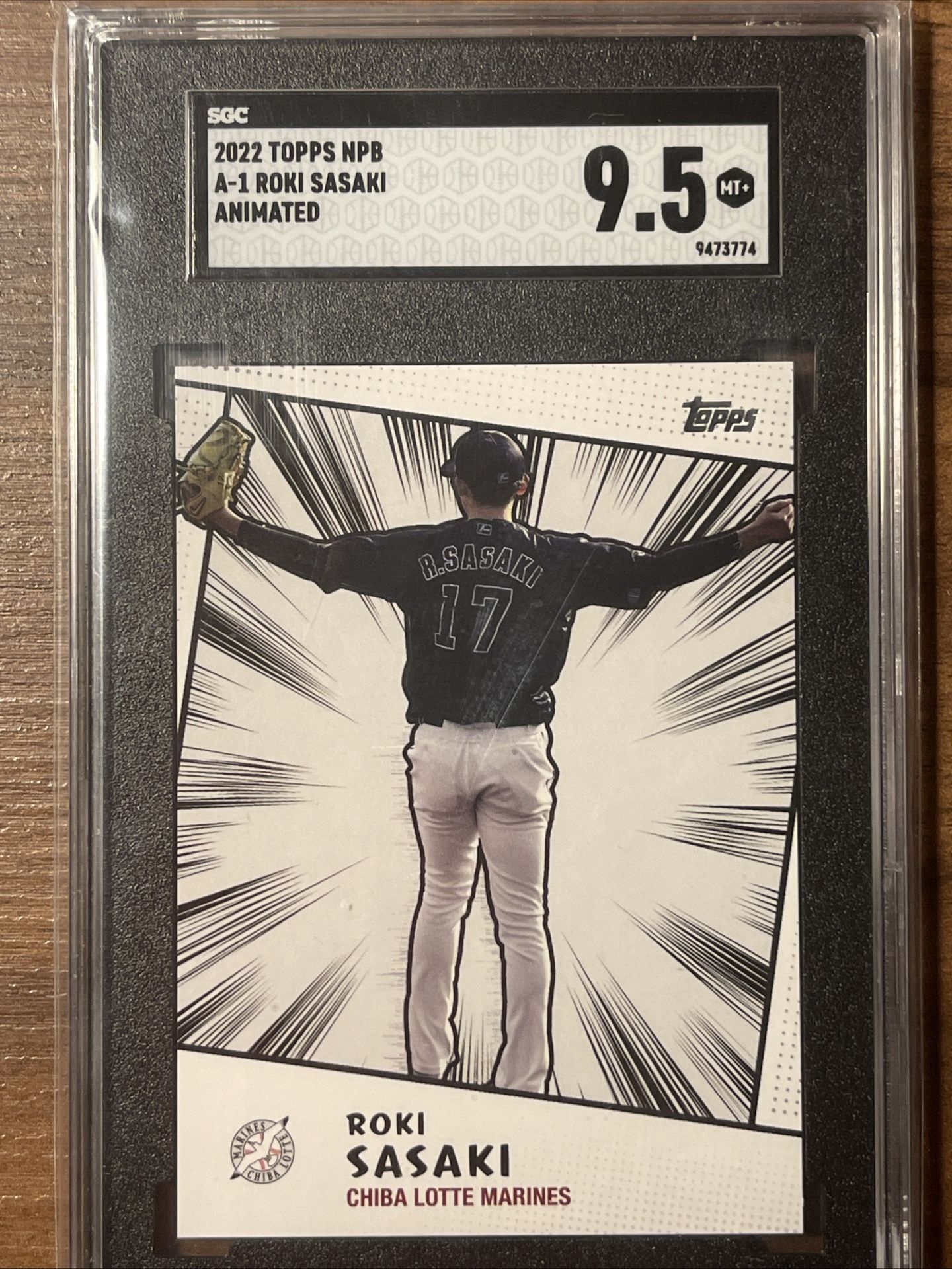 Roki Sasaki 2022 Topps NPB Animated Future MLB Star SGC 9.5 Mint