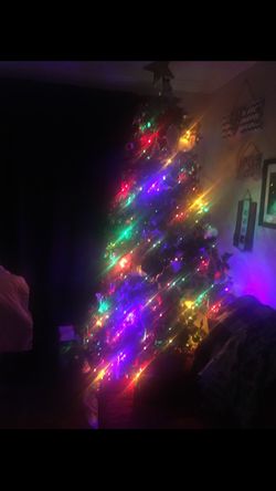 7ft Artificial Colored Light Green 🌲 Tree