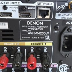 Denon AVR-X4200W 7.2 Channel Surround Sound Receiver