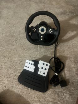 Gaming Racing Wheel with Pedals for Xbox 360