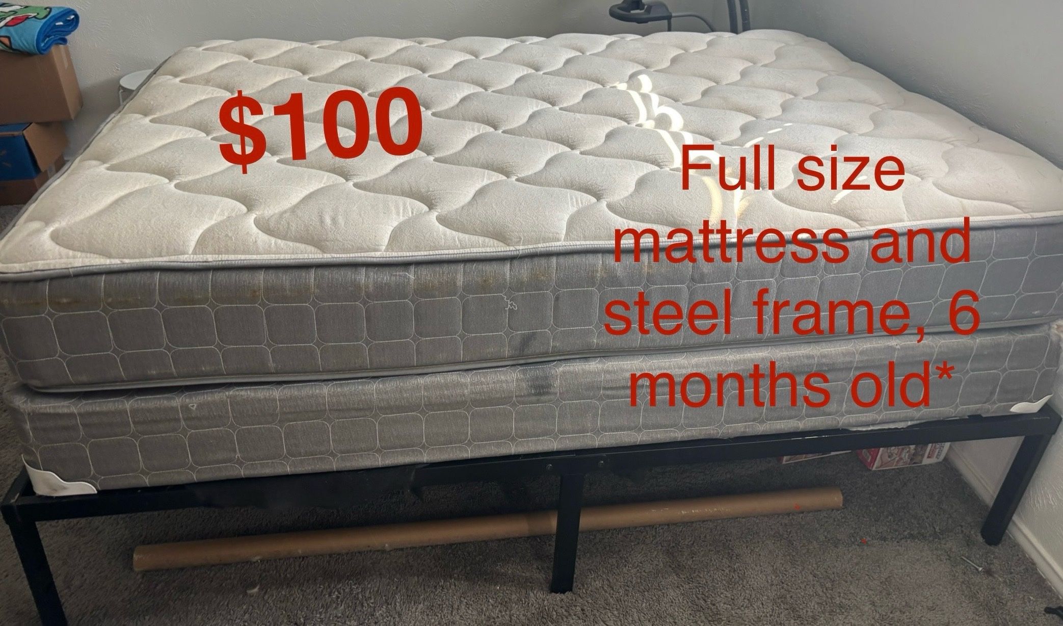 Full Size Bed With Metal Frame