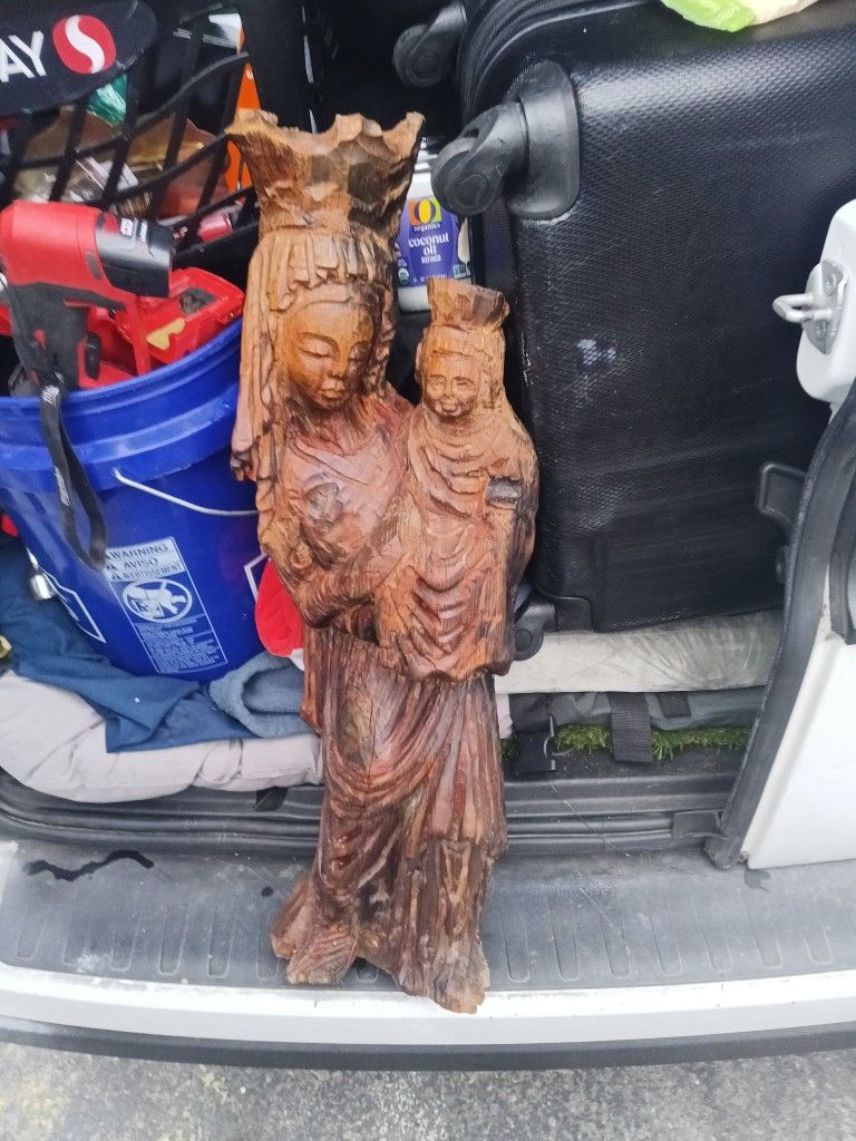 Hand Carved Wooden Sculpture