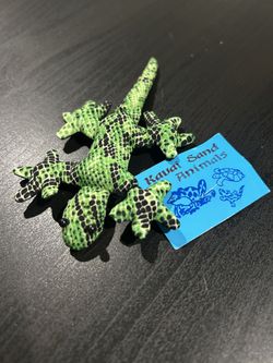 Gecko Sand Animal From Hawaii 6 Inches Long