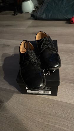 Kids Black Patent Dress Shoes Size 1