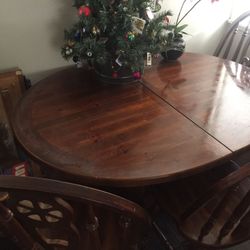 Wood kitchen table