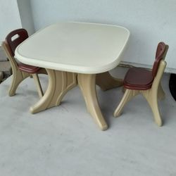 Step 2 Toddlers Table With Two Chairs 