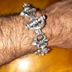 Men's Heavy sterling silver bracelet