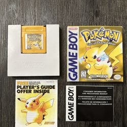 Pokemon Yellow Version, Nintendo Gameboy
