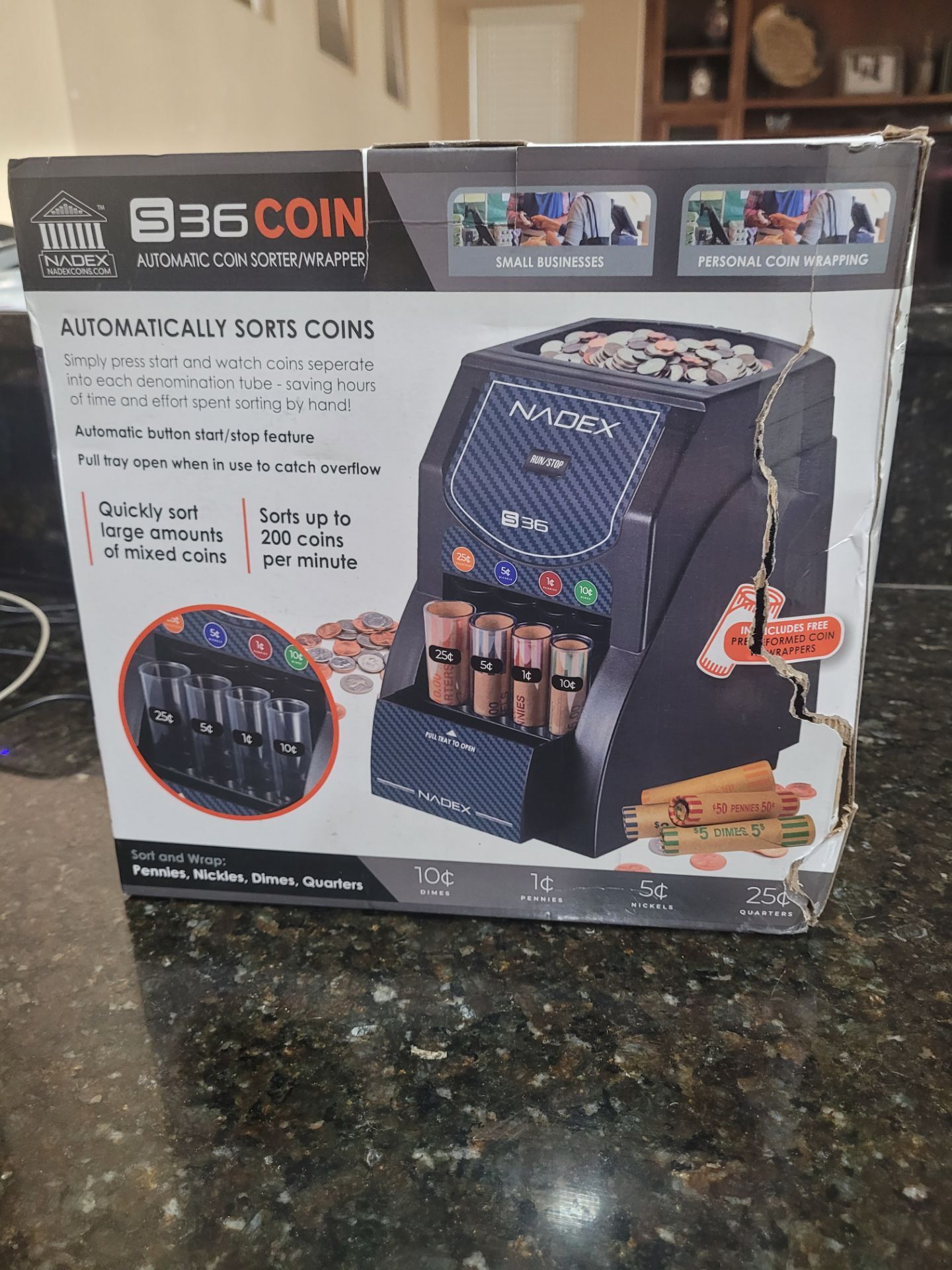 Nadex automatic coin sorter N.I.B