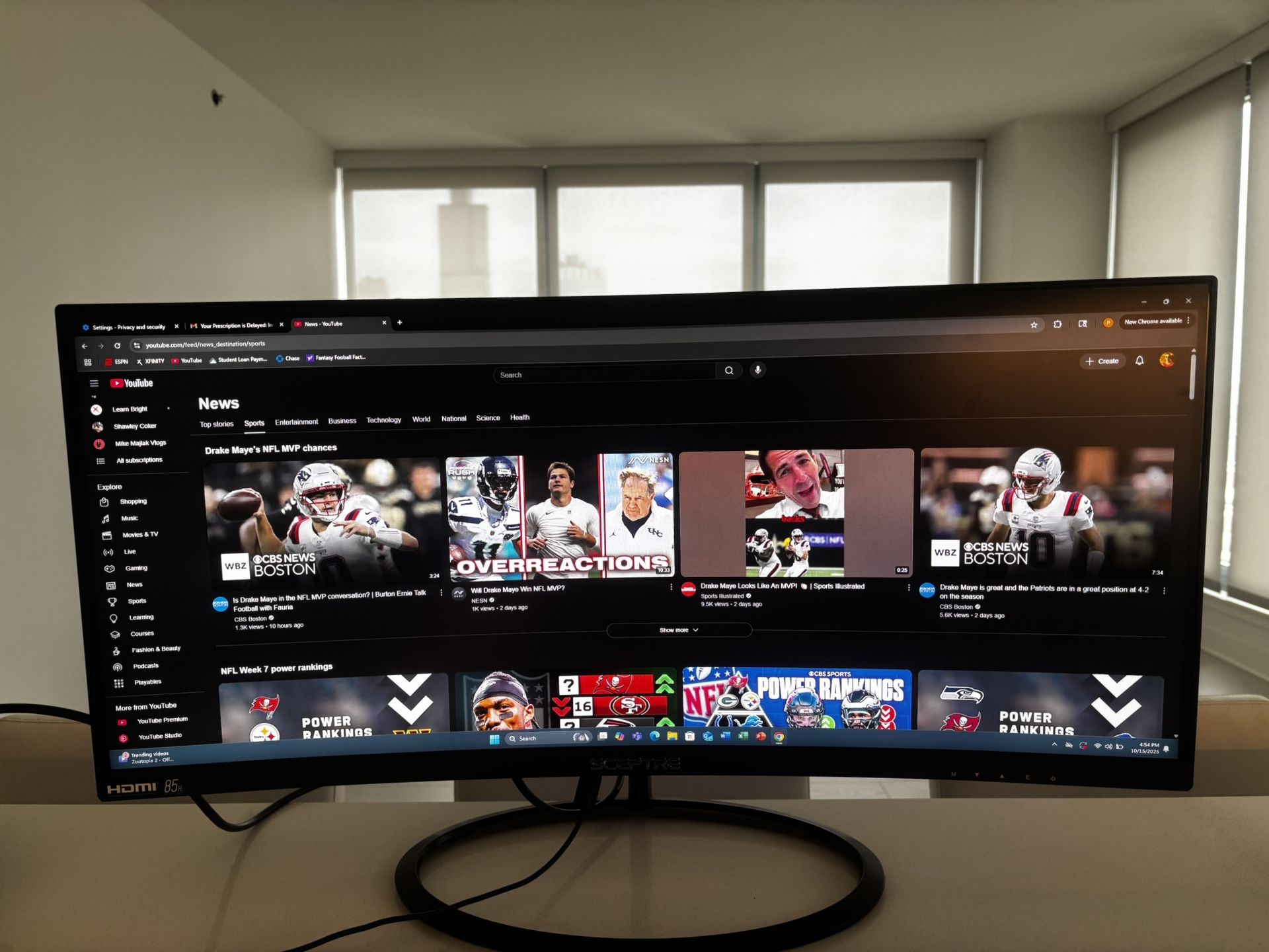Sceptre Curved Gaming Monitor 27” Inch