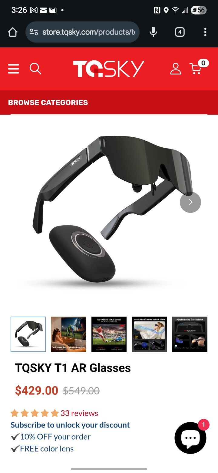 TQSKY T1 AR GLASSES