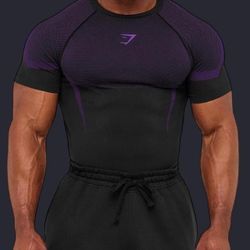 gymshark onyx purple shirt medium
