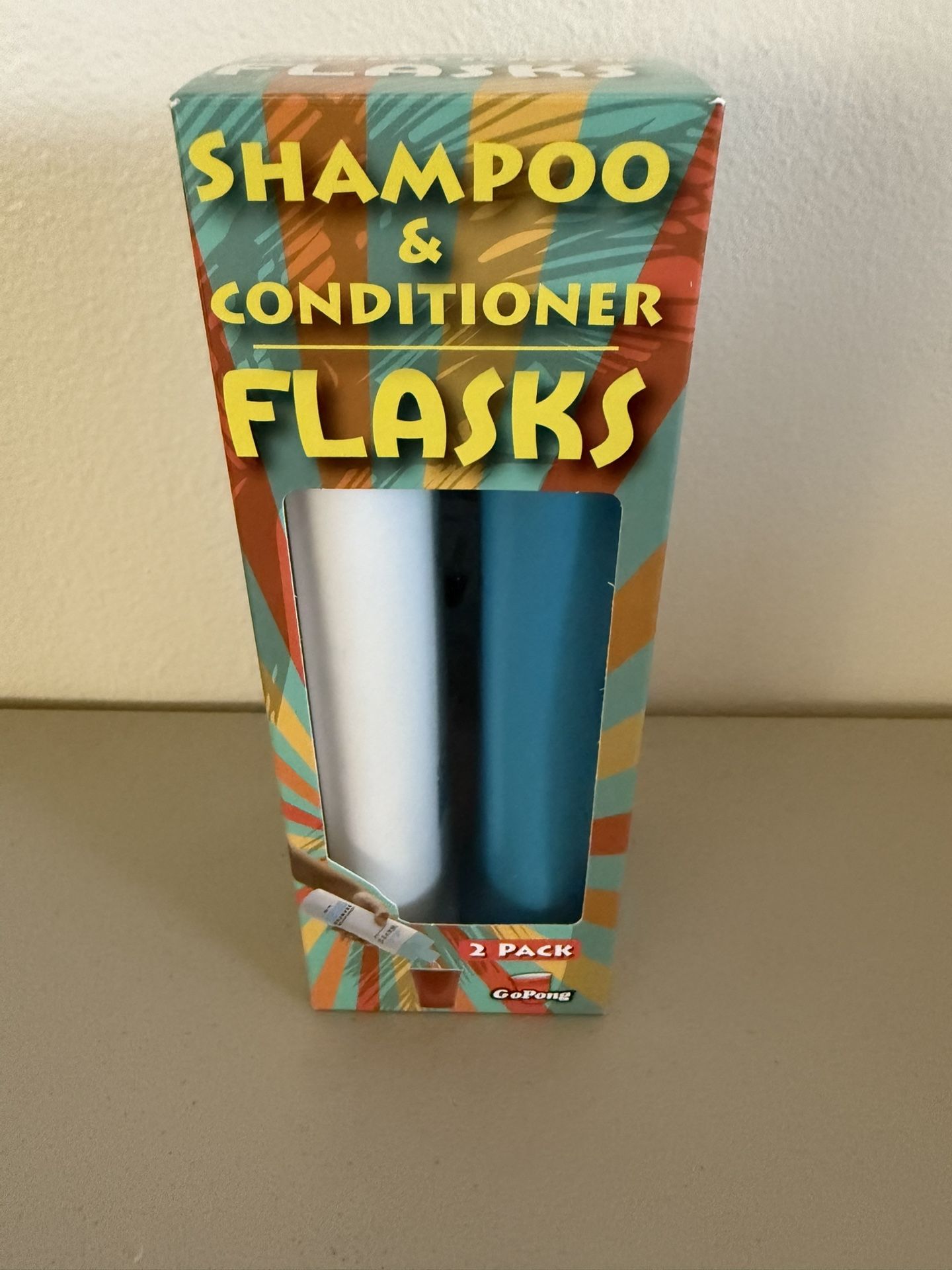 CRUISE BOOZE SMUGGLING FLASKS/ SET Of 2 SHAMPOO & CONDITIONER O