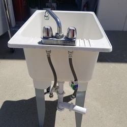 Utility sink And Faucet