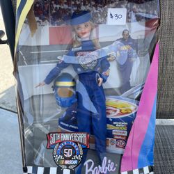 Barbie 50th Anniversary NASCAR Collectors Edition 1(contact info removed)