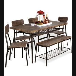 Table, Chairs, an Bench Set