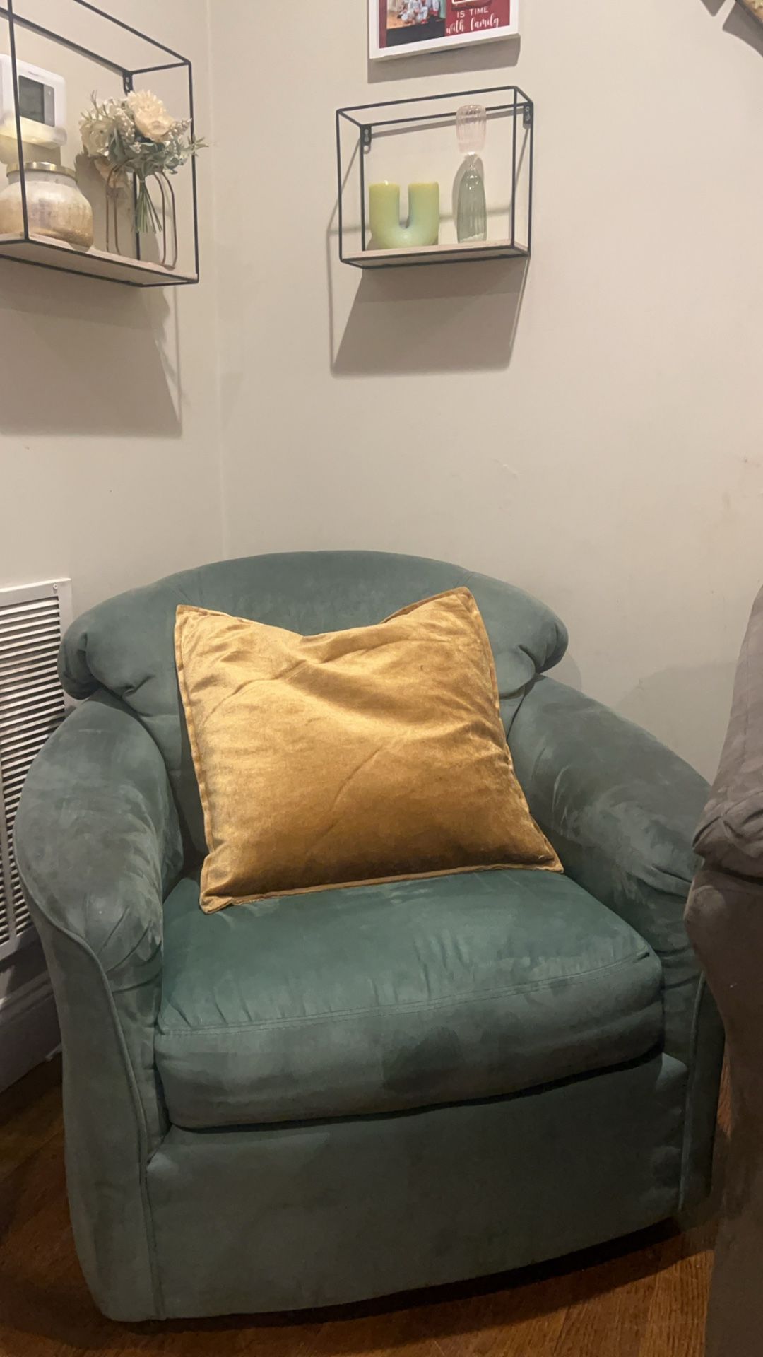 Green Velvet Accent Chairs with Gold suede Pillows,All Products : American Fashion Style Bags On Sale