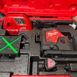 Milwaukee M12 Green Laser Kit 360 Degree 