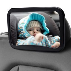 Amazon Basics Safety Car Seat Mirror for Rear Facing Infant #New