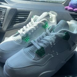 Metallic Green Jordan 4s
