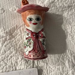 Susan Paley Ganz Hand Painted Piggy Bank 