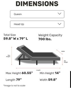 Adjustable Queen Base And Firm Foam Mattress 