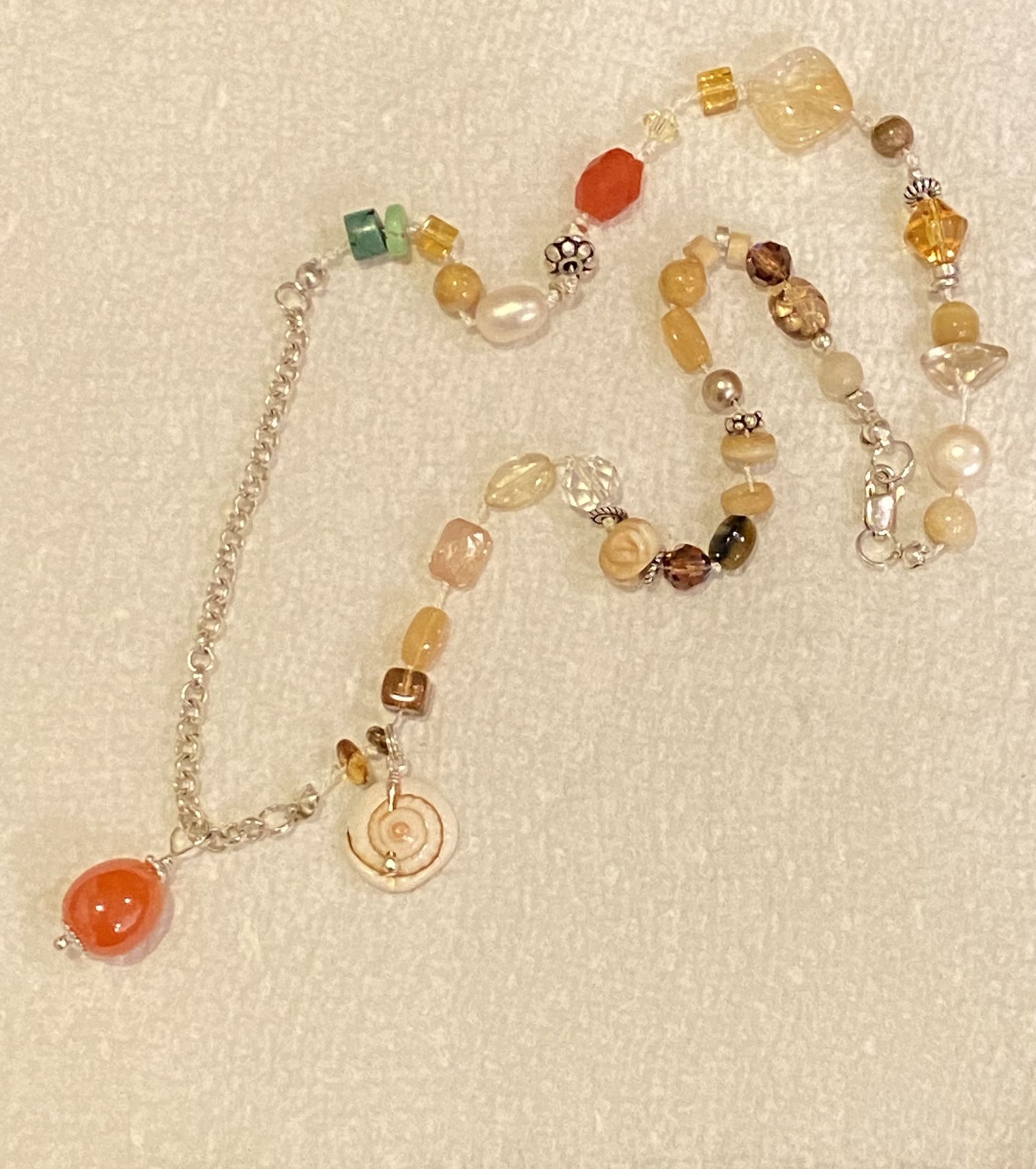 “Coral Reef” Sterling Silver And Gemstone