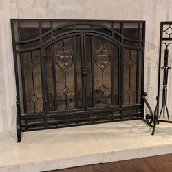 Fireplace Cover And Tools