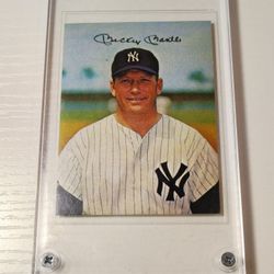 1983 Starliner Stickers Mickey Mantle Error Baseball Card. 