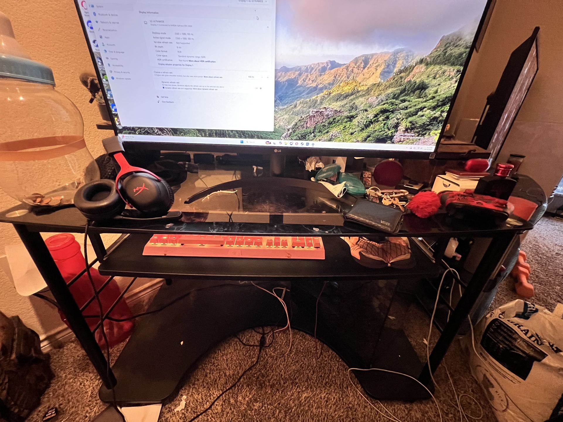 Desk W/ Built In Plug And USB