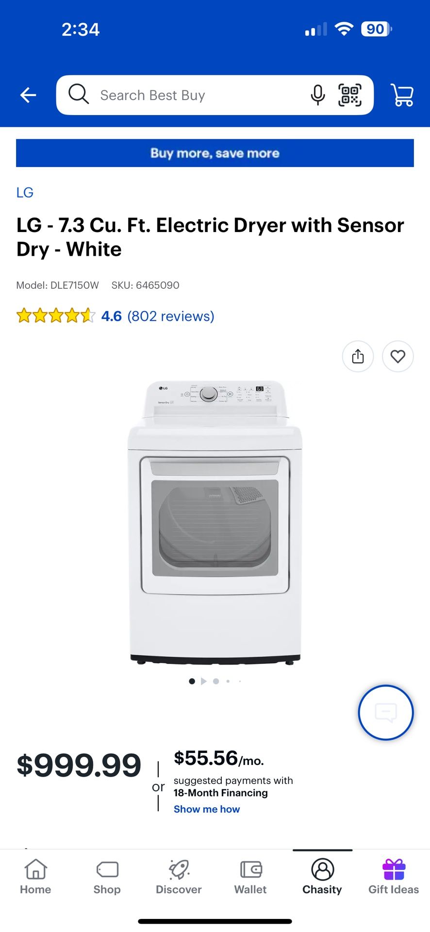 LG Washer & Dryer Set