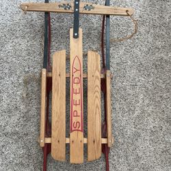 Vintage SPEEDY PARIS FLOATING STEERING SLED 40" long