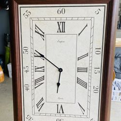 Vintage Clock Art - W 19 , H 27.5 Inches 