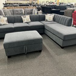 Sectional Sofa With Ottoman 
