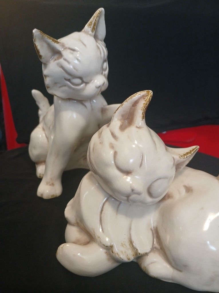 Rare Find 1960s Anthony Freeman Mcfarlin China Kittens
